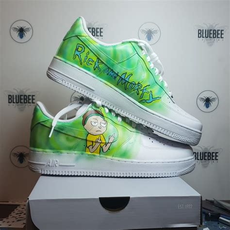 Quick timelapse showing how i created the rick and morty custom on a pair of high air force ones. Rick And Morty Custom Nike Air Force 1. | THE CUSTOM MOVEMENT