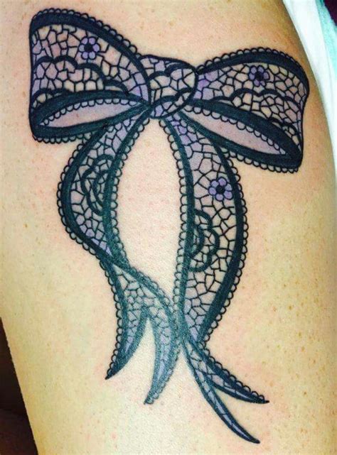 Pin By Jennifer T On Tattoos Bow Tattoo Designs Lace Bow Tattoos
