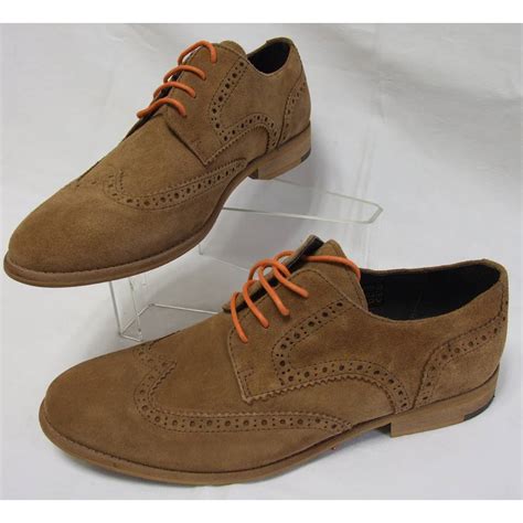 Bertie Mens Suede Oxford Shoes Light Brown Size 9 Oxfam Gb Oxfam