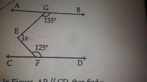 in the figure ab is parallel to cd find the value of x