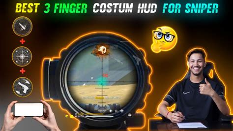 Best 3 Finger Custom Hud For Sniper Players How To Do Sniping Like