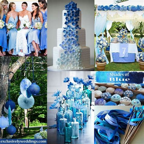 Shades Of Blue Blue Themed Wedding Wedding Colors Blue Wedding