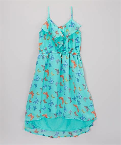 Limelight Butterfly Chiffon Hi Low Dress Toddler And Girls By Star Ride