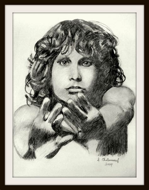 Morrison Pencil Drawings Jim Morrison Portrait Art