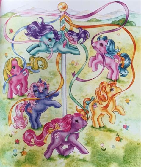 Vintage My Little Pony Art Yello80s Vintage My Little Pony Old My