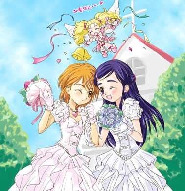 Pretty Cure Yuri Wedding | Pretty cure, Futari wa pretty ...