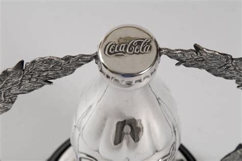 Retro Silver Coca Cola Bottle Horse Trophy Spain For Sale At 1stdibs