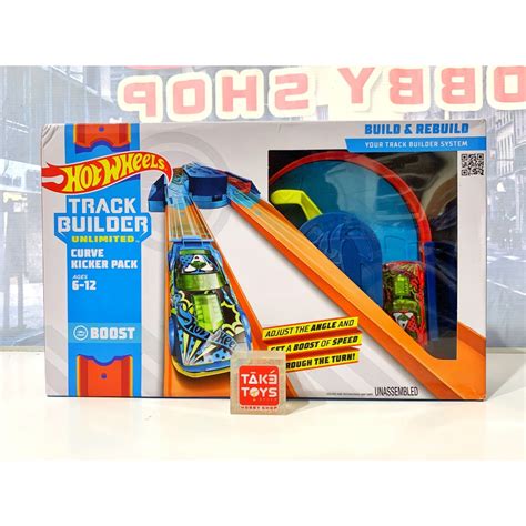 Hot Wheels Track Builder Unlimited Curve Kicker Pack Shopee Malaysia