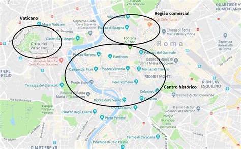 Mapa De Roma Com Pontos Turisticos Mapa