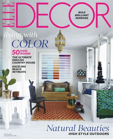 Elle Decor April 2014 Interiors By Color