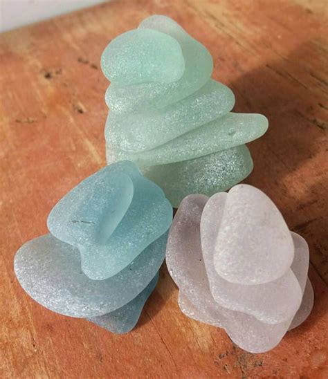 Example Selection Ofscottish Sea Glass Stacks In Pastel Etsy Sea Glass Shell Wine Bottle