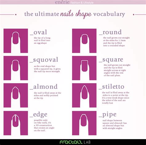 DIY Ultimate Know Your Nail Shapes Guide Infographic From Enerie For