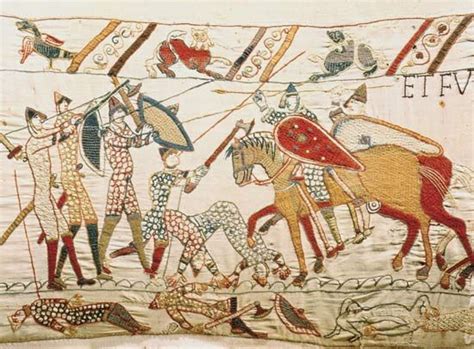 Bayeux Tapestry Scene From The Battle Of Hastings Kids Encyclopedia