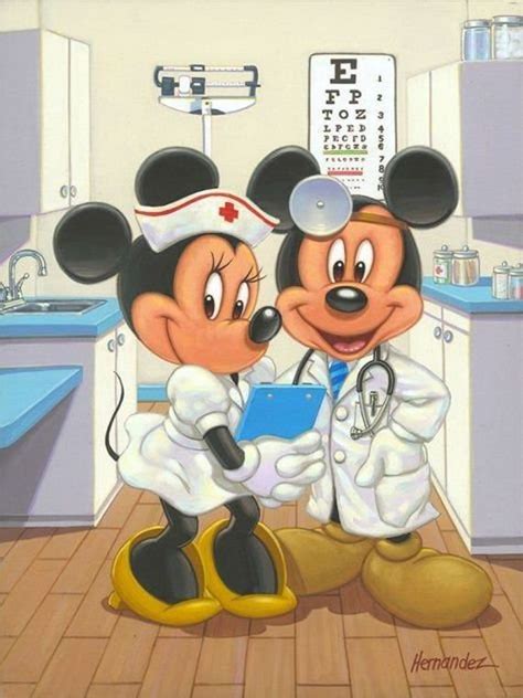 Dr Mickey And Nurse Minnie Cross Stitch Kit Disney Fine Art Mickey