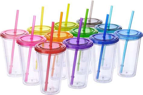 Cupture 12 Insulated Double Wall Tumbler Cup With Lid Reusable Straw