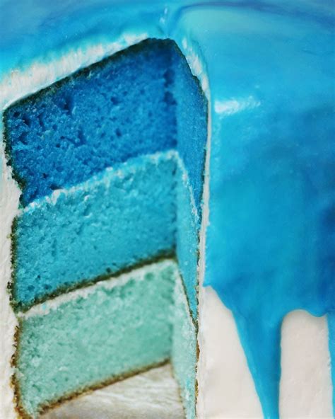 This Blue Drip Cake Will Take Your Breath Away Blue Drip Cake Drip