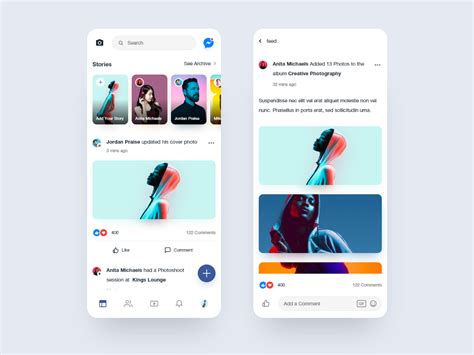 Facebook Mobile App Redesign Concept By Emmanuel Ikechukwu On Dribbble