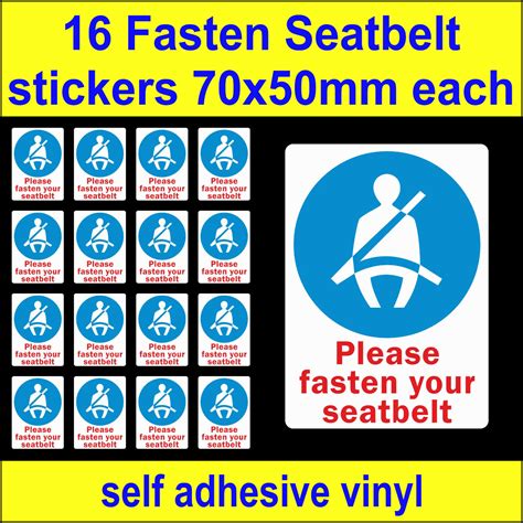 16 x please fasten your seat belt signs vinyl stickers bus coach van car decals ebay