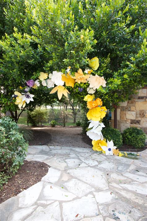 Diy Giant Paper Flower Arch Live Free Creative Co