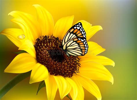Sunflower Butterfly Svg Free