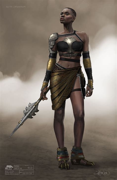 Black Panther Dora Malaje Concepts Keith Christensen Warrior Woman