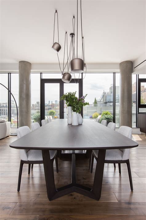 Modern Minimal Penthouse In The Heart Of Chelsea Modern Dining Room