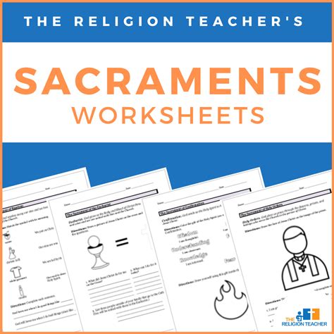The Religion Teachers Seven Sacrament Worksheets For Kids The