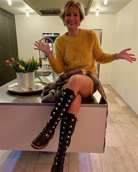 Dutch Mature Katrin In Nylon High Boots And Short Dress 35 Bilder