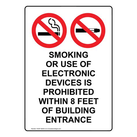 Portrait Smoking Or Use Of Electronic Sign With Symbol Nhep 39049