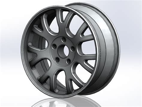 15 Inch Wheel Rim 3d Cad Model Library Grabcad