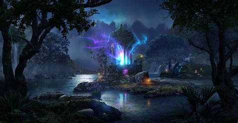 Night Magic By Pablo Palomeque Forest Fairy Fantasy Forest Fantasy