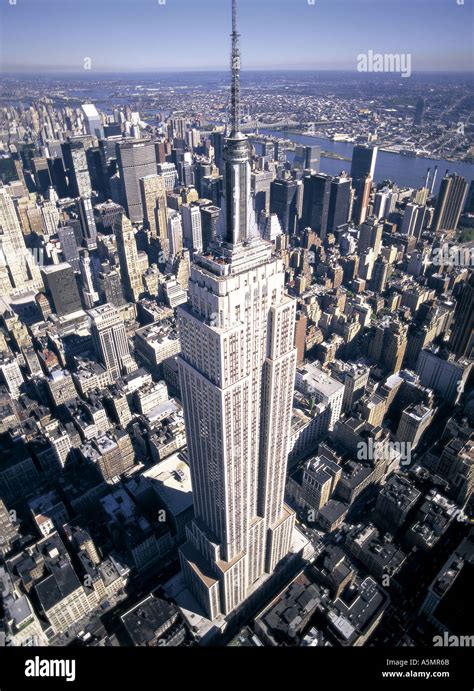 Luftbild Des Empire State Building Manhattan New York Usa