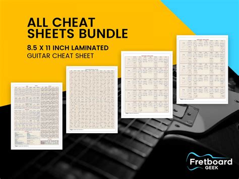 Fretboard Cheat Sheets Guitar Fretboard Cheat Sheet