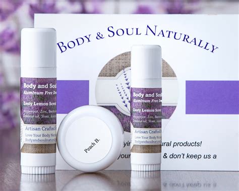 Deodorant And Shea Sampler Body And Soul Naturally
