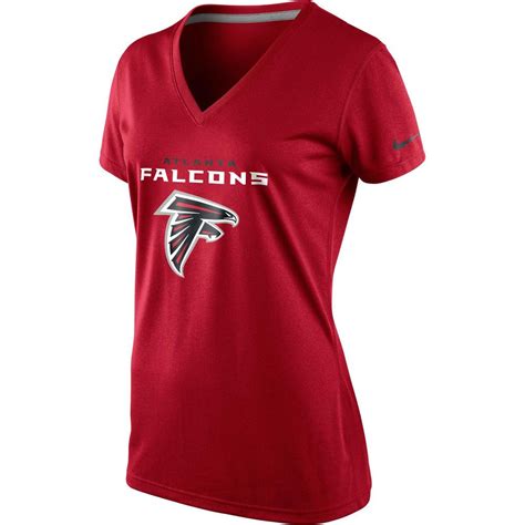 Nike Atlanta Falcons Women S Everyday Legend V Neck Performance T Shirt Red Atlanta Falcons
