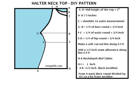 Halter Neck Top A Diy Pattern Sew Guide