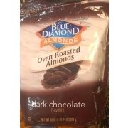 Blue diamondoven roasted unsalted almonds. Blue Diamond Almonds, Oven Roasted, Dark Chocolate ...