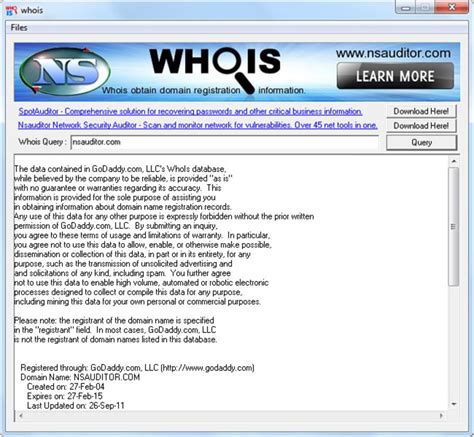 Whois Download