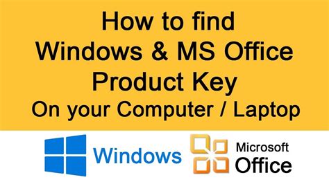 Product Key Finder How To Find Windows And Ms Office Product Key On