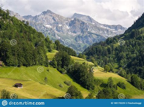 Summer In The Swiss Alps Mountain Landscape FlÃ¼eli Ranft
