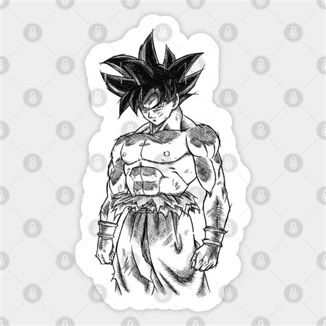 Gokus Ultra Instinct Goku Sticker Teepublic