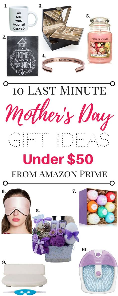 last minute mother s day t ideas under 50 from amazon prime mom without labels mothers