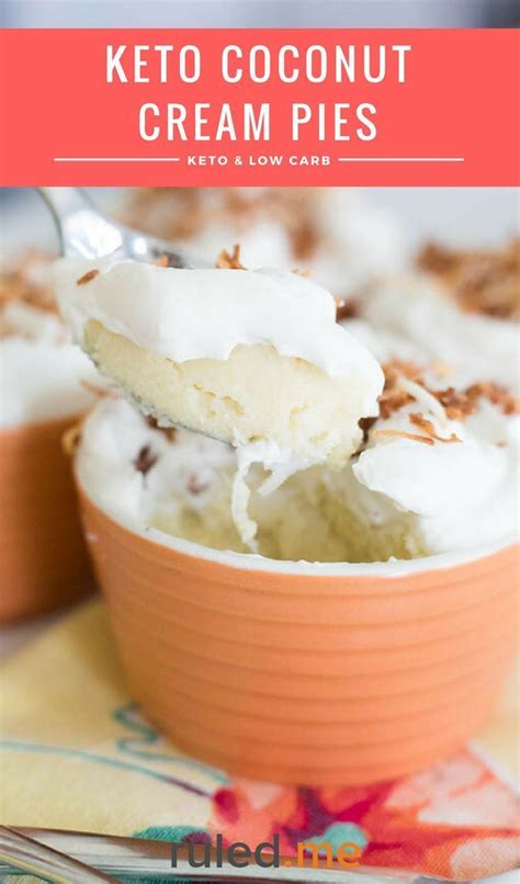 I consider the lady who has the diabetic youngster. Keto Coconut Cream Pies | Recipe | Low carb sweets ...
