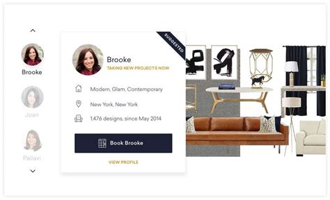 Example Page To Review Interior Designer Profiles And Pick Who You Want