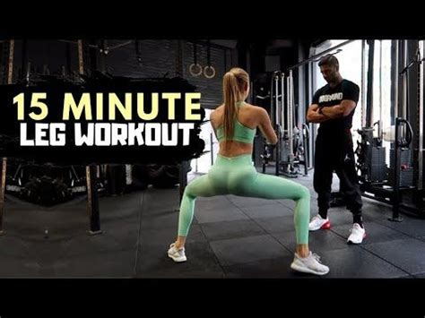 Minute Leg Workout Fitness Series With Romee Strijd Youtube Leg Workout Leg Toner