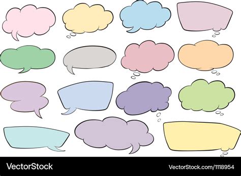 Various Shapes Of Callout Royalty Free Vector Image