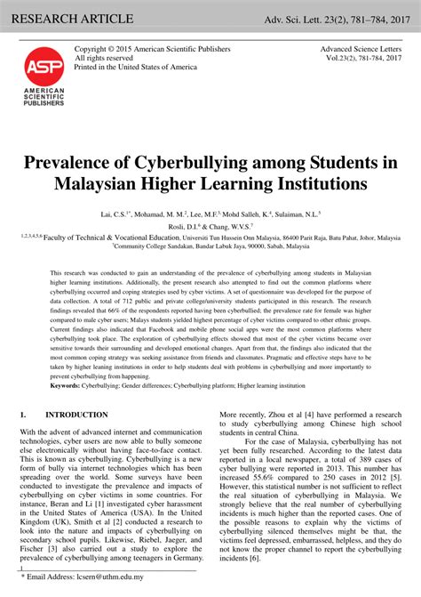 The statistics are compiled based on the data obtained from the national registration department (nrd), state religious department (jain), the department. Cyber Bullying Newspaper Article - bullying