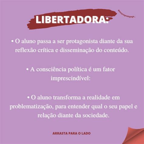 Tendências Pedagógicas Progressistas Libertadora em 2023 Tendencia