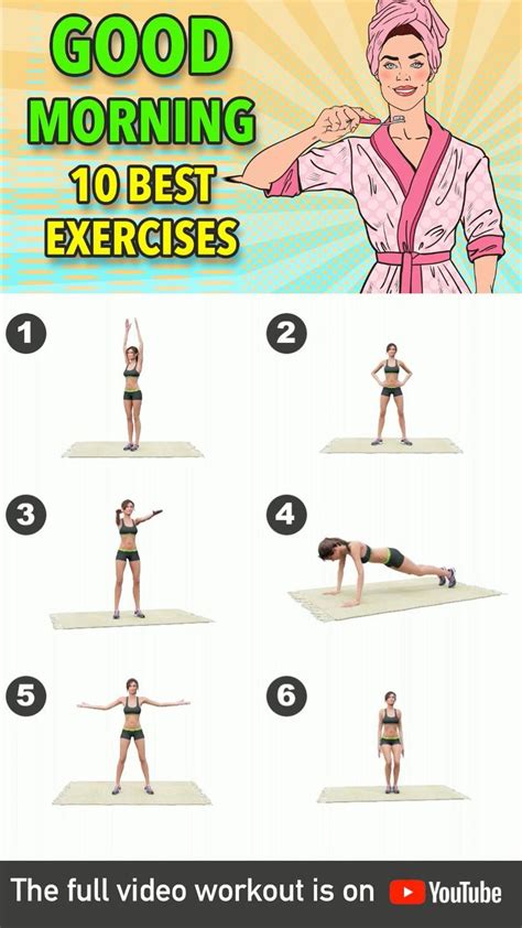 Good Morning Workout 10 Best Exercises At Home Video Morning