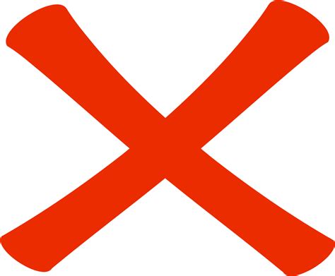 21 Mark Transparent Png Red X Emoji